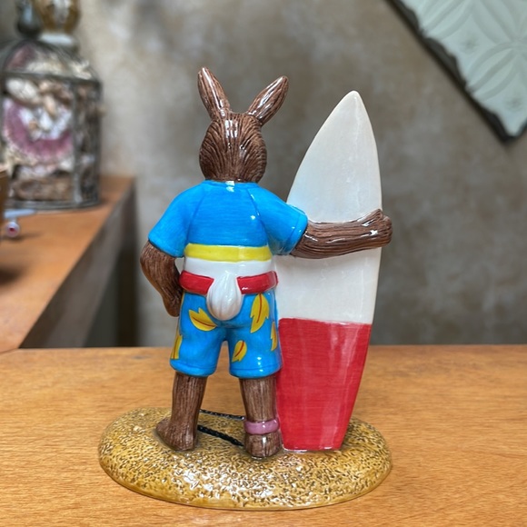 Aussie Surfer Wax On Bunnykins by Royal Doulton - Picture 4 of 12